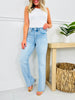 Feeling Brand New Slim Wide Leg Tummy Control Jeans