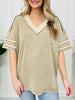 Victorious Comfort Top In Washed Taupe