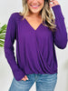 Wrapped in Style Long Sleeve Top- Multiple Colors!