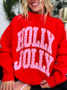 In My Holly Jolly Era Mock Neck Graphic Sweatshirt