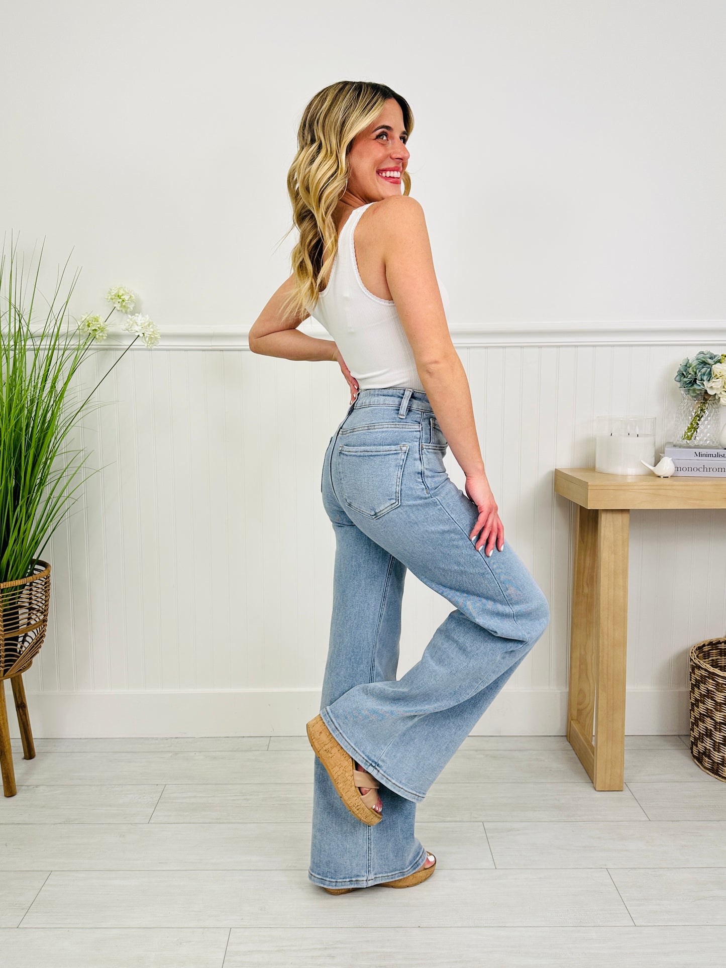 Three of a Kind Tummy Control Wide Leg Jeans in Three Inseams