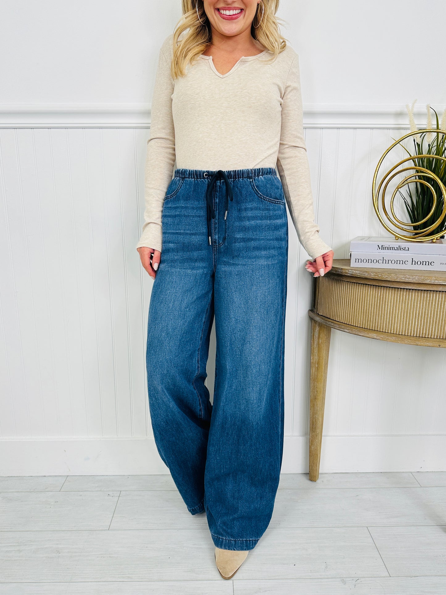 Judy Blue Light As A Featherweight Palazzo Jeans