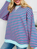 Stripe Hype Pullover Top in Four Colors