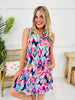 Palms And Plans Dress in Cocoa Beach Print