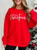 Merry Christmas Graphic Crewneck Sweatshirt