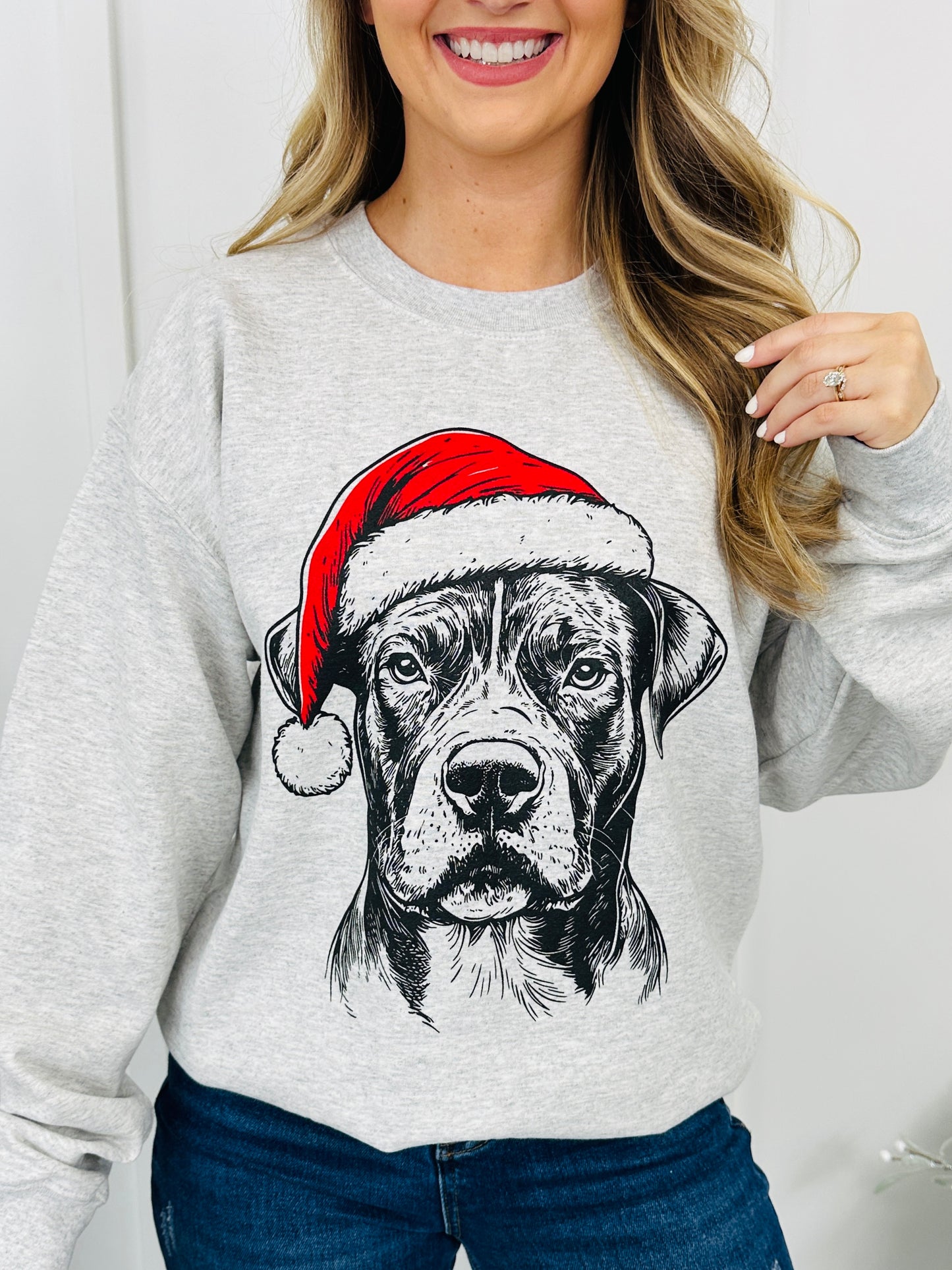 Jolly Pit Bull Graphic Crewneck Sweatshirt