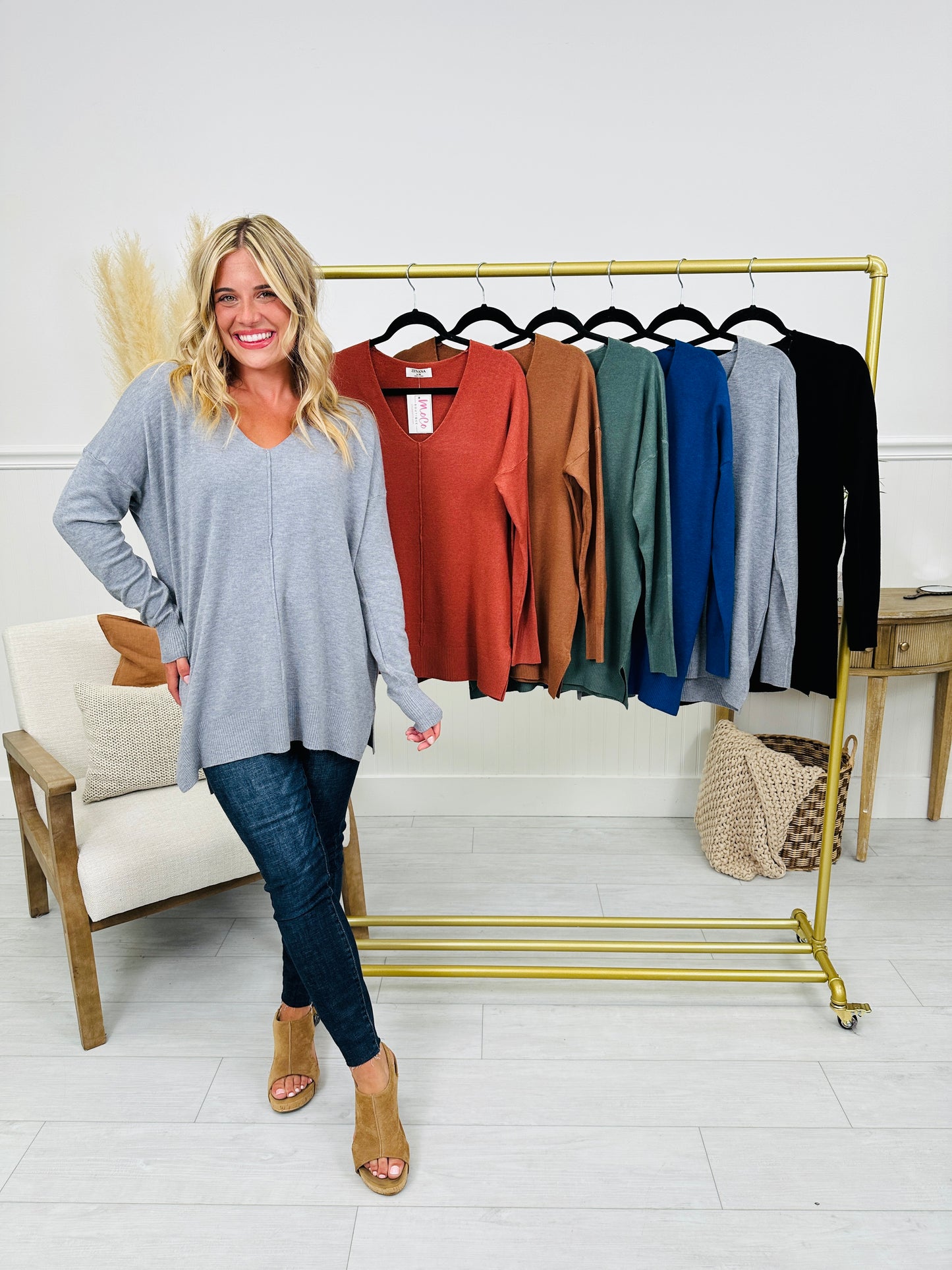 Fall Feels Sweater- Multiple Colors!