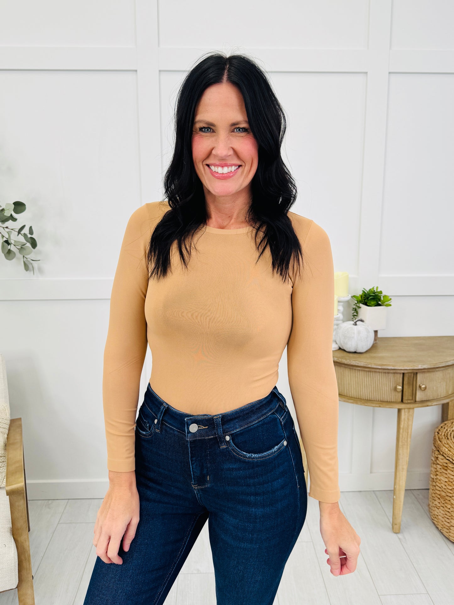 Confidently Casual Long Sleeve Shapewear In Multiple Colors