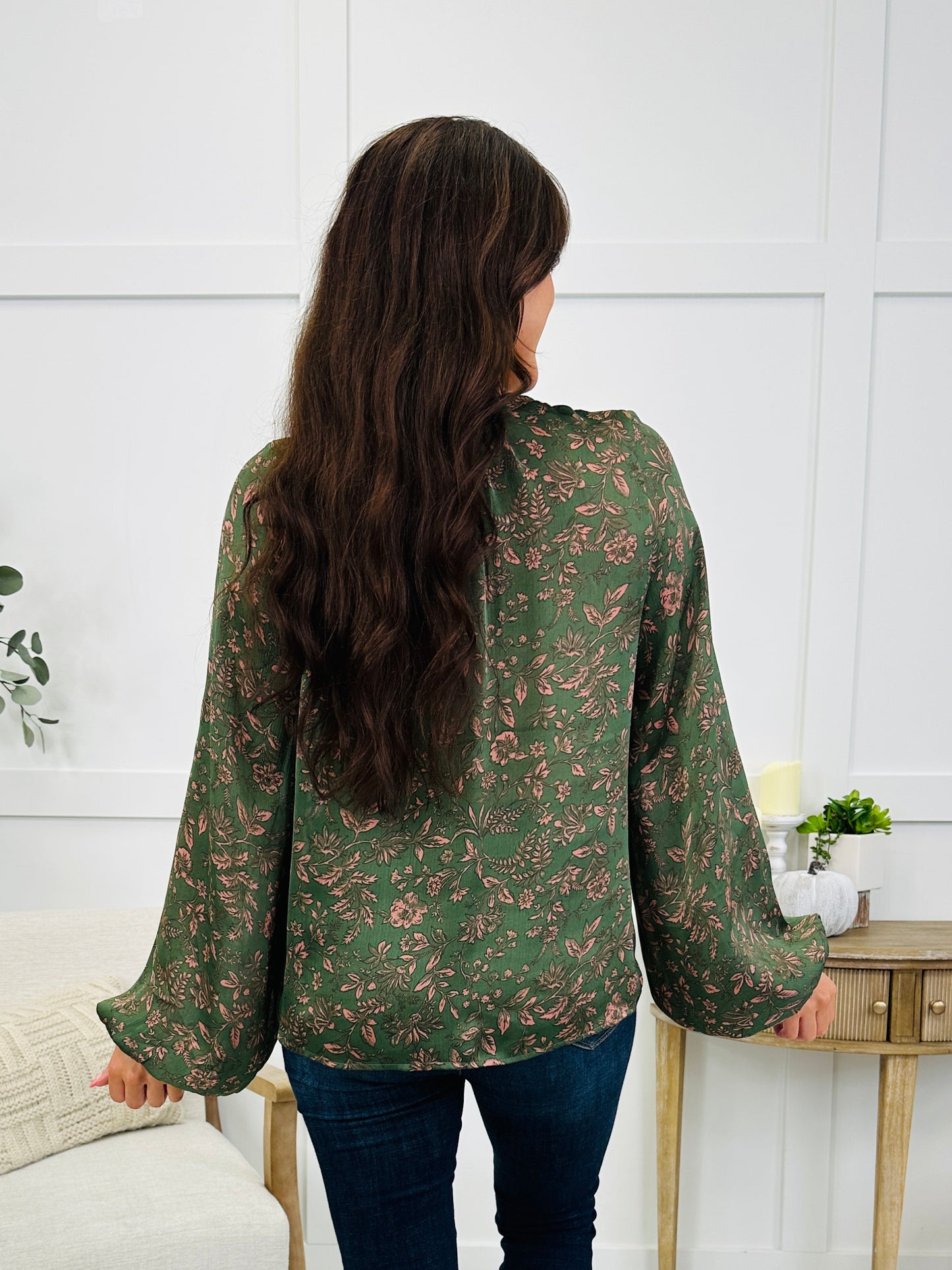 Rust & Ruffles Top In Olive