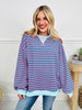 Stripe Hype Pullover Top in Four Colors