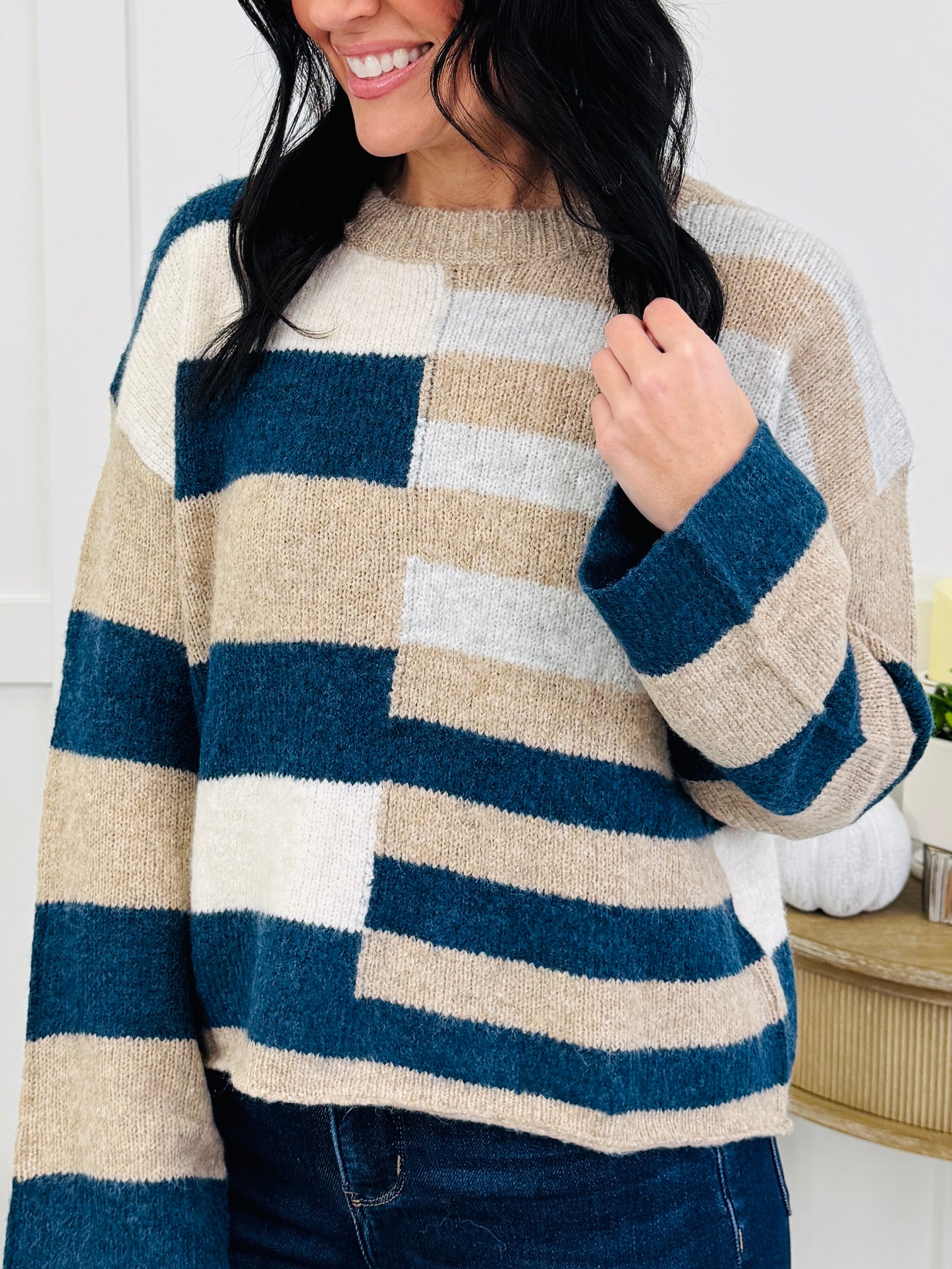 Color Crush Sweater In Teal