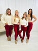 Judy Blue REG/CURVY Wine Time Tummy Control Skinny Jeans