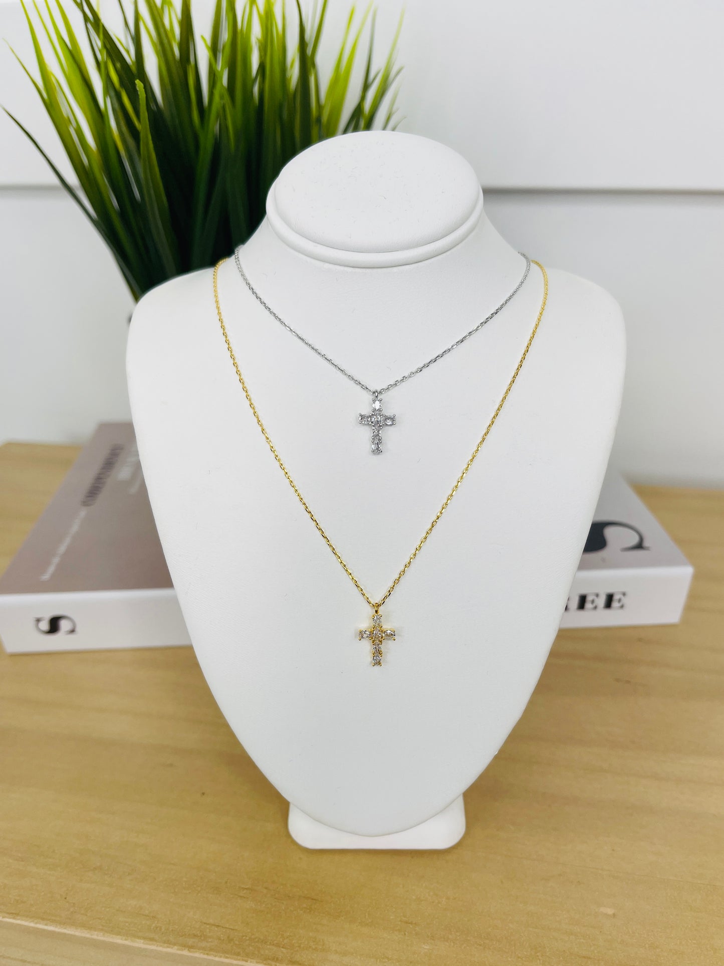 Shining Faith Cross Pendant Necklace- Multiple Colors!