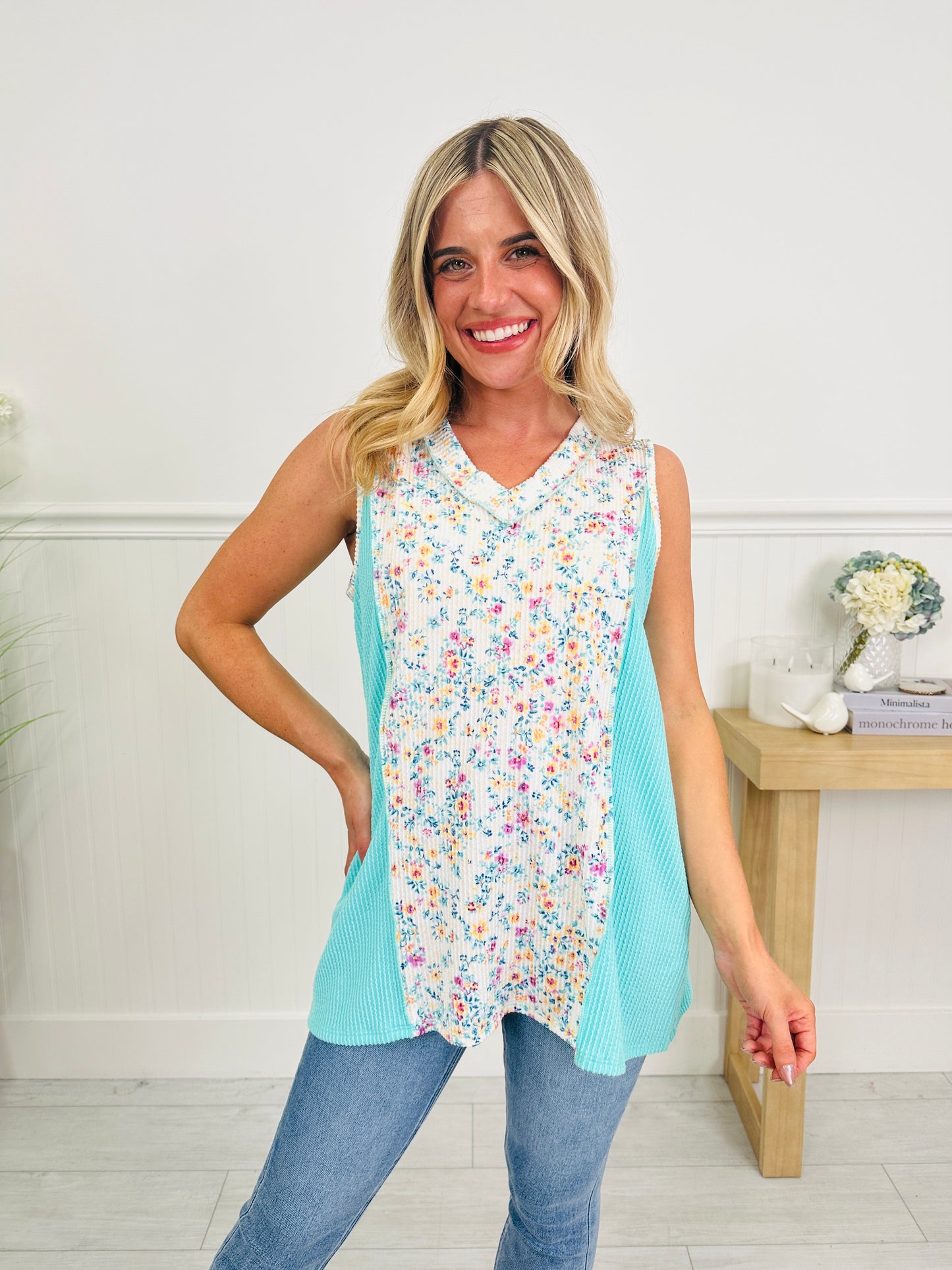 Floral Fusion Tank Top in Multiple Colors