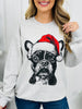 Jolly French Bulldog Graphic Crewneck Sweatshirt