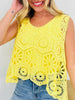 Crochet All Day Top In Multiple Colors