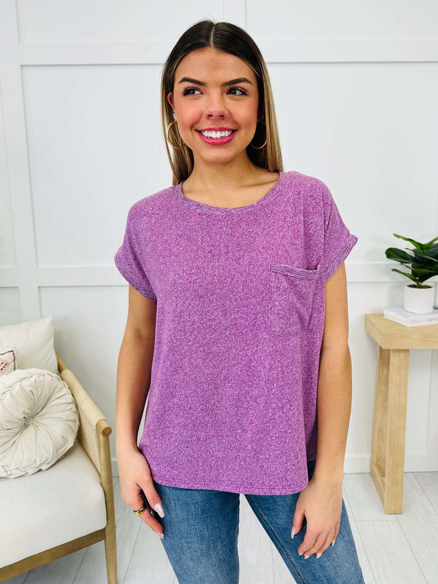 DOORBUSTER! Pocket Perfection Top- Multiple Colors!