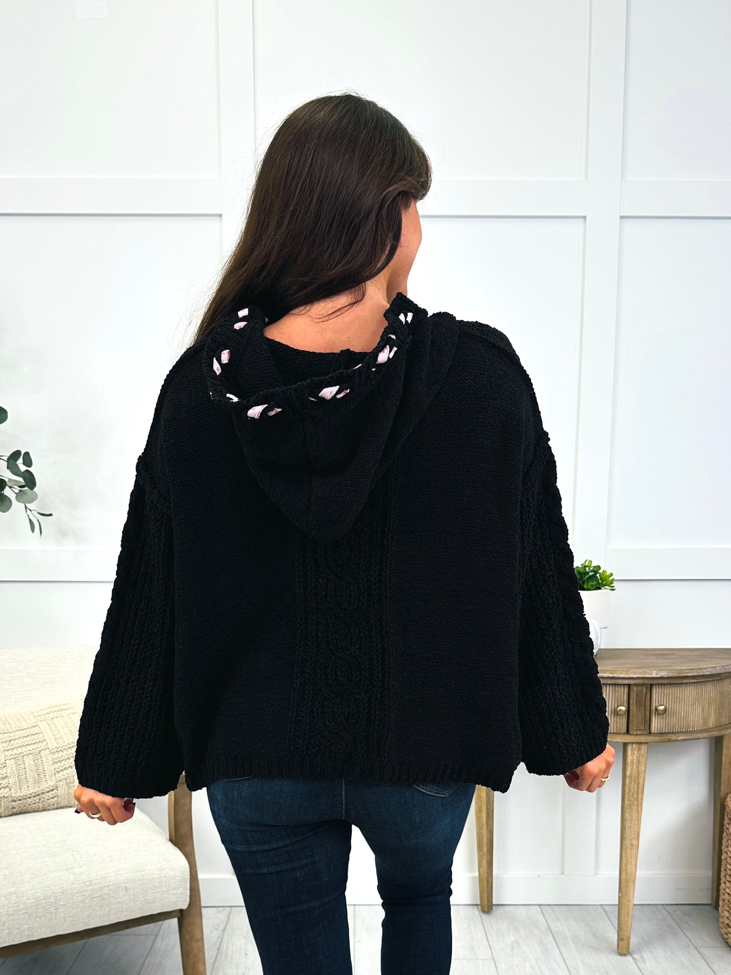 Fireside Cabernet Pullover Sweater In Black