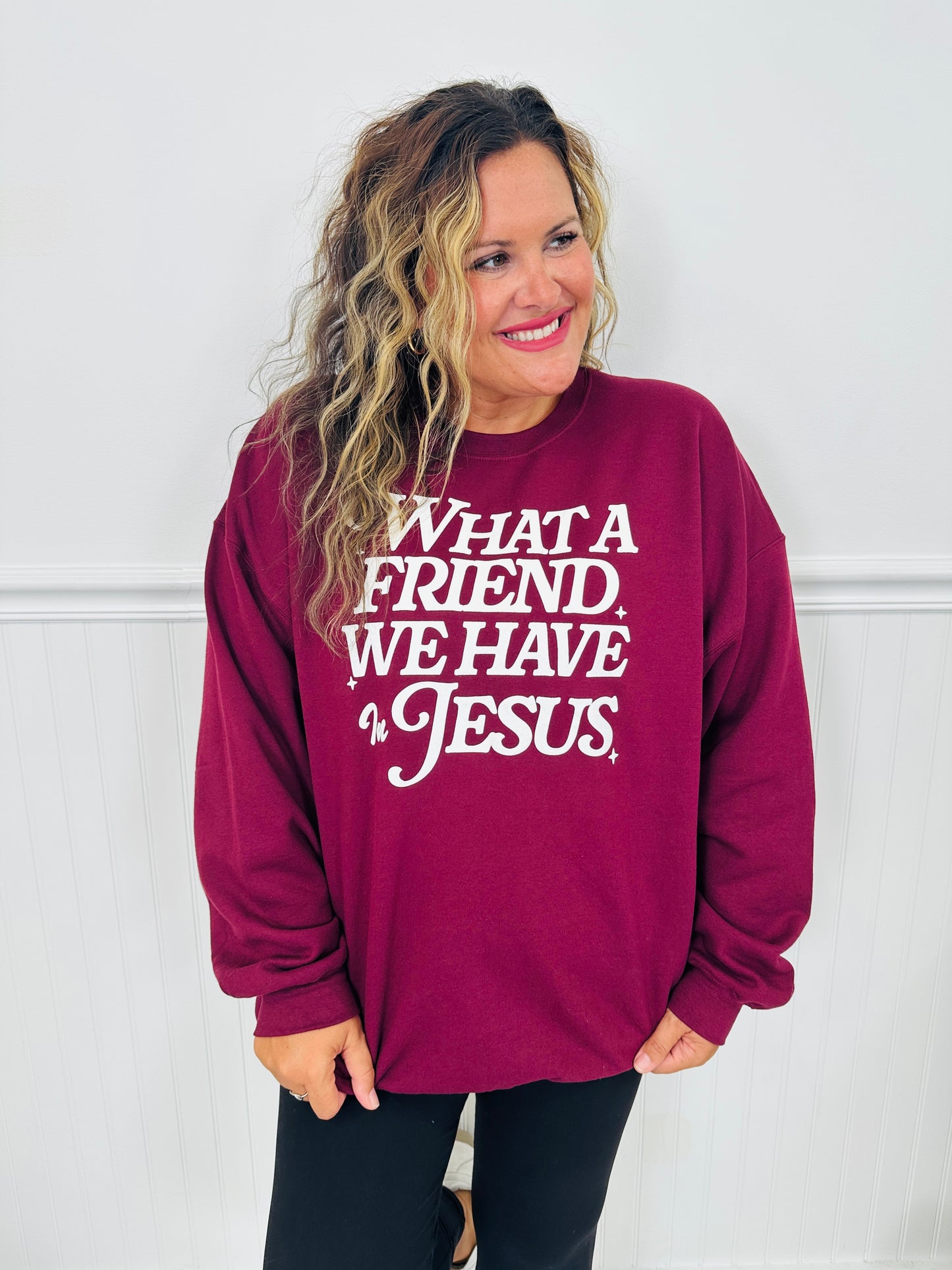 What a Friend We Have in Jesus Crewneck Sweatshirt