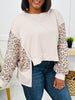 Spotted Intentions Pullover in Taupe