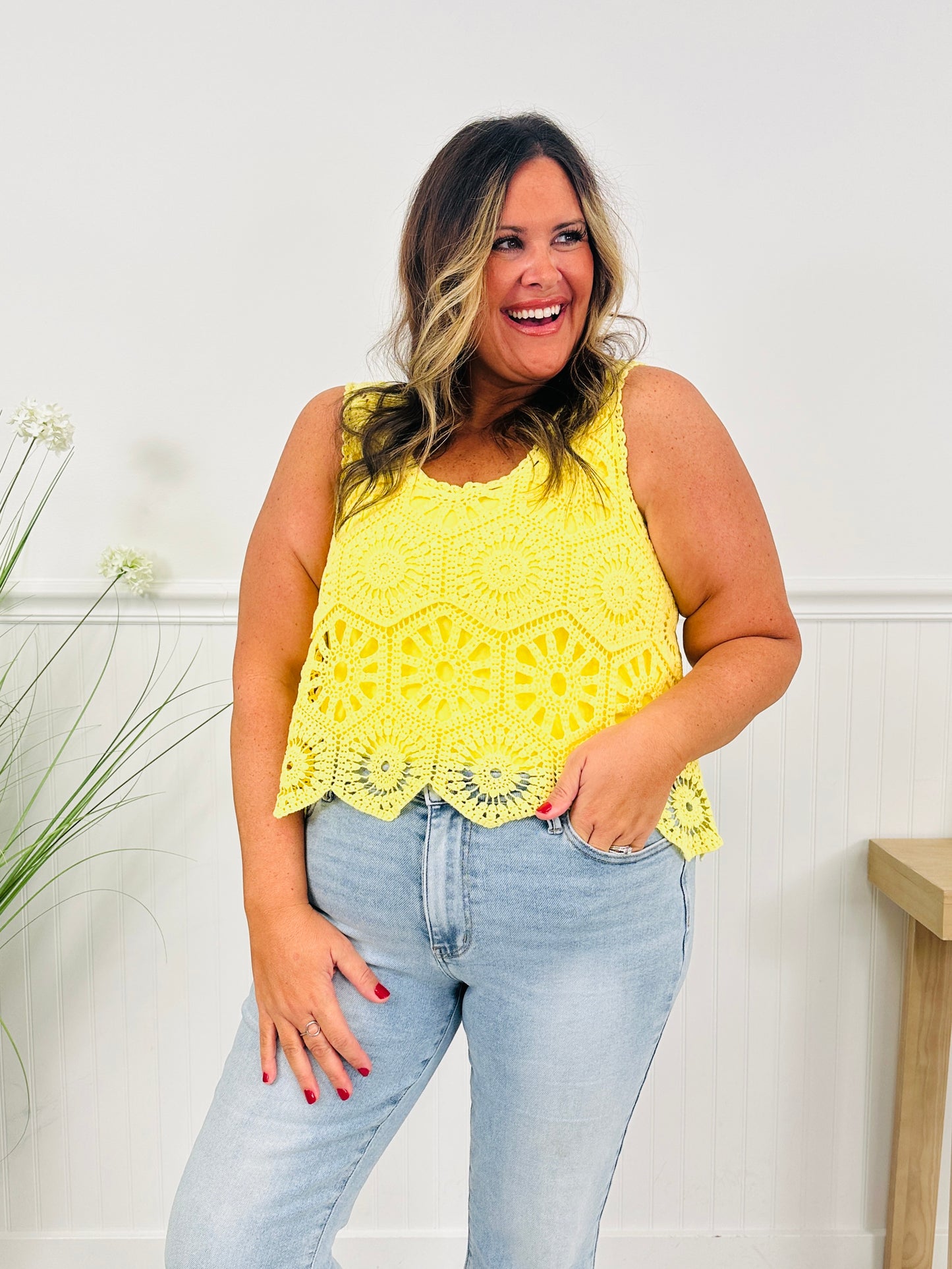 Crochet All Day Top In Multiple Colors
