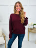 Just Breathe Sweater In Oxblood