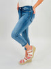 Restock! Judy Blue REG/CURVY Go Against The Grain Capri Jeans