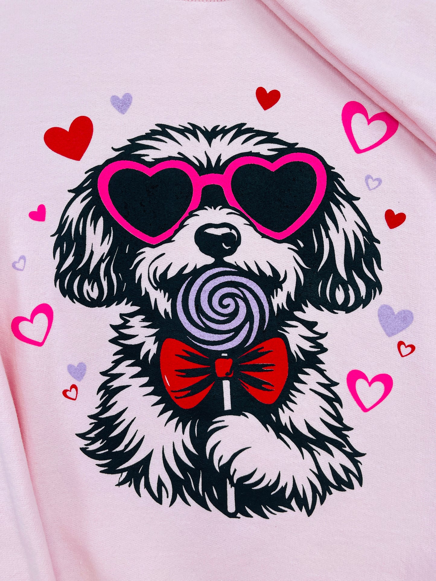 Dogs and Lollipops Graphic Crewneck Sweatshirt