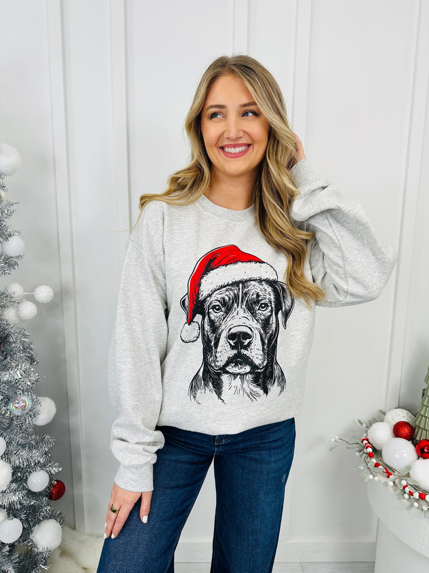 Jolly Pit Bull Graphic Crewneck Sweatshirt