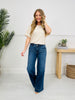 Judy Blue Girl Power Retro Wide Leg Trouser Jeans in Regular and Petite