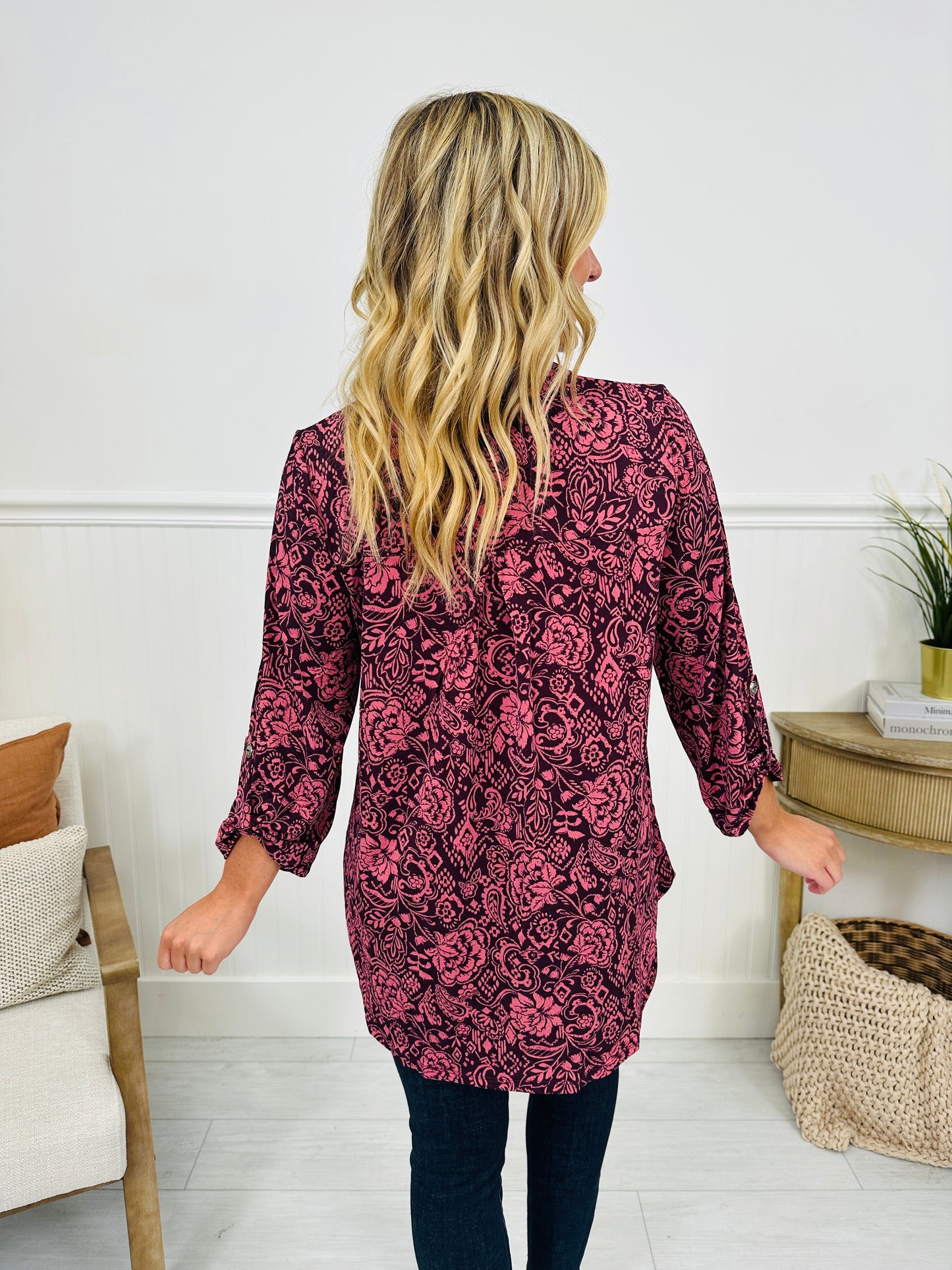 Fall Into You Top in Maroon