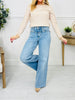 Judy Blue Stitched In Time Retro Wide Leg Jeans