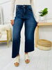 Lovervet Steppin' Out Wide Leg Ankle Jeans in Reg/Curvy