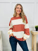 Borderline Bliss Pullover in Terracotta Butter