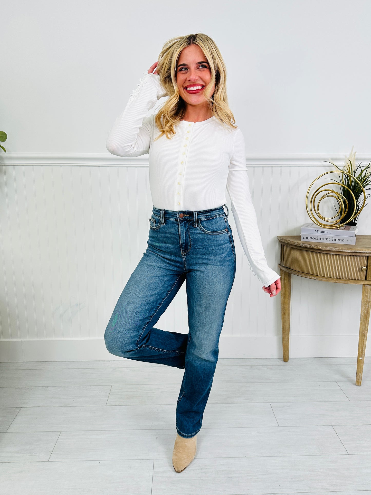 Judy Blue Switch It Up Straight Jeans