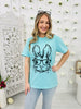 Bunny With Glasses Graphic Tee in Multiple Colors