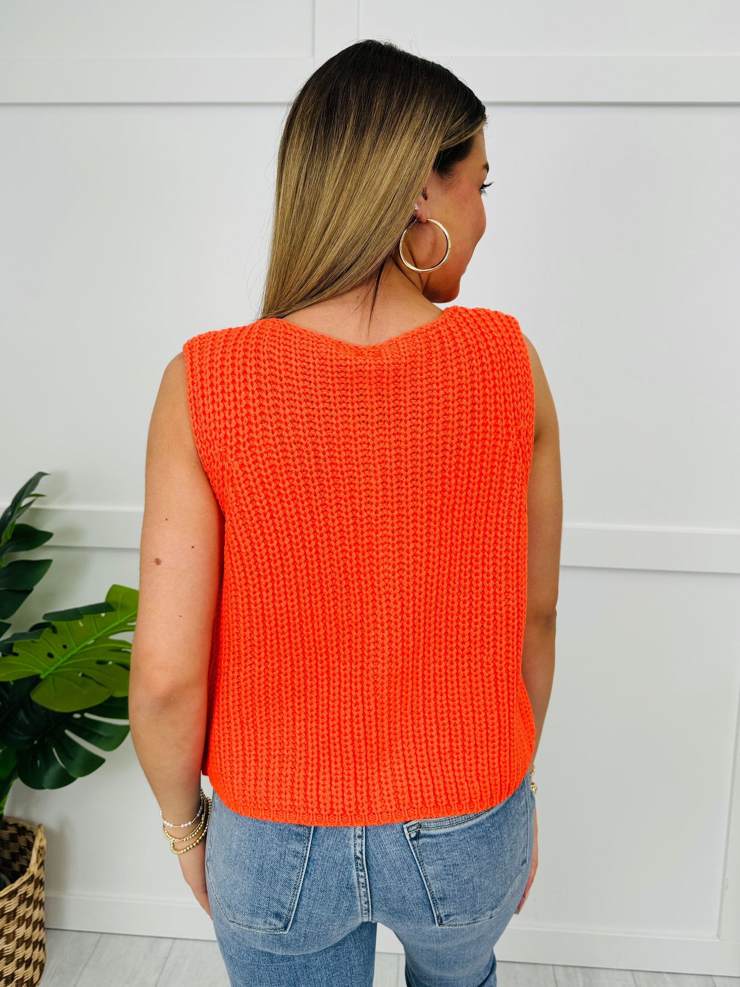 Bright Threads Tank Top In Papaya