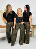 Judy Blue Walk On The Wild Side Retro Wide Leg Leopard Jeans