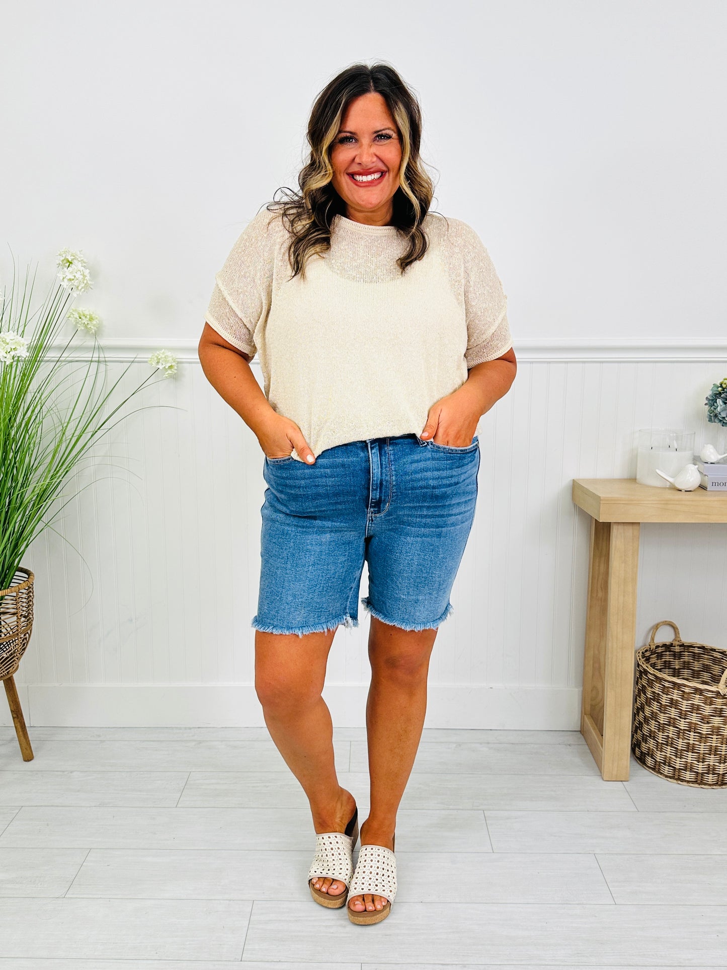 Judy Blue Bermuda Babe Shorts