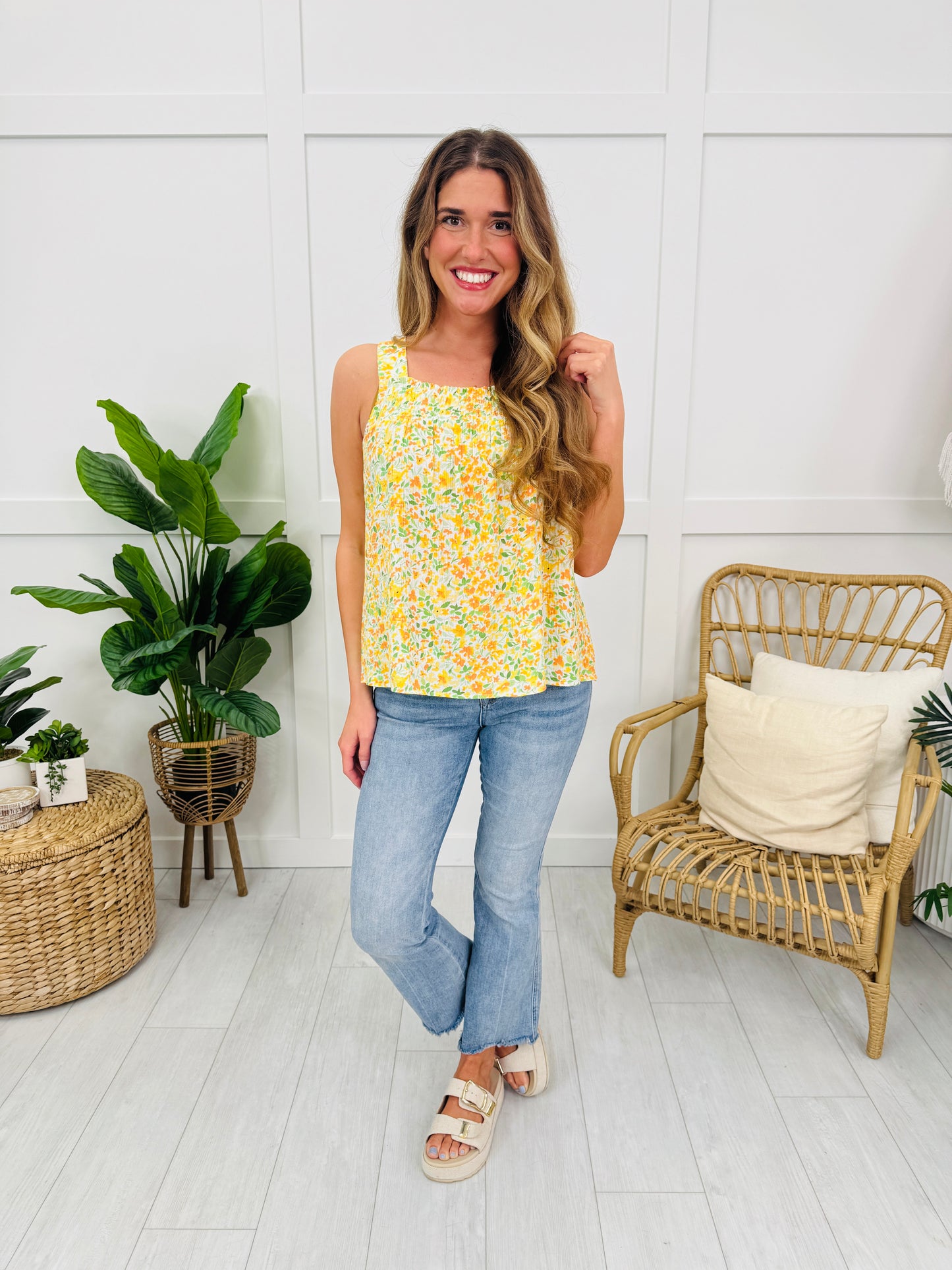 Honeylight Blooms Tank Top