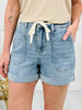 Judy Blue Cuffed and Cozy Jogger Shorts