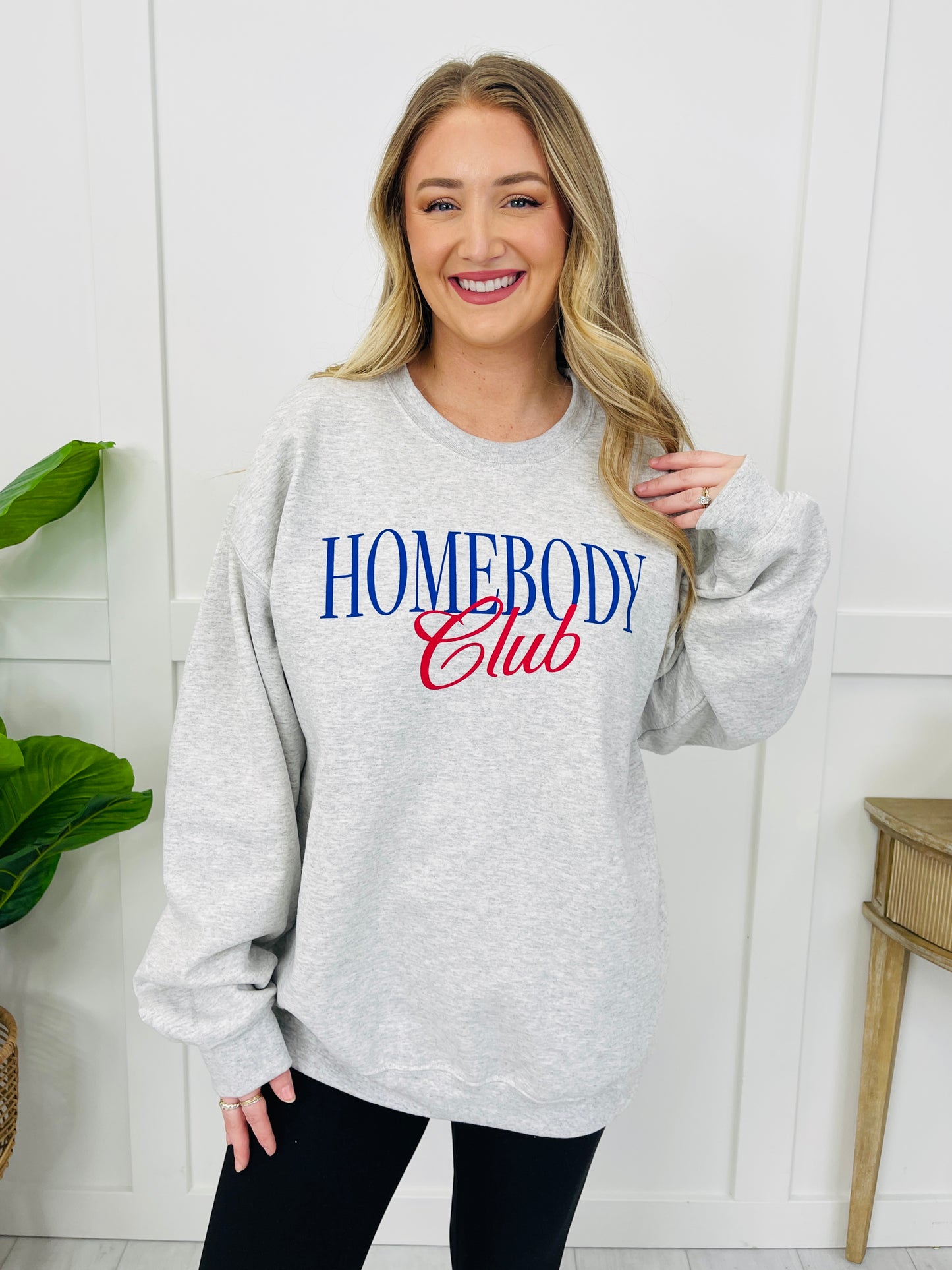 Homebody Club Graphic Crewneck Sweatshirt