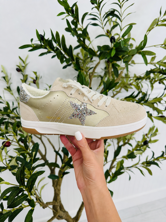 Golden Glow Sneakers