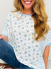 Cute Combo Top In Lt Blue