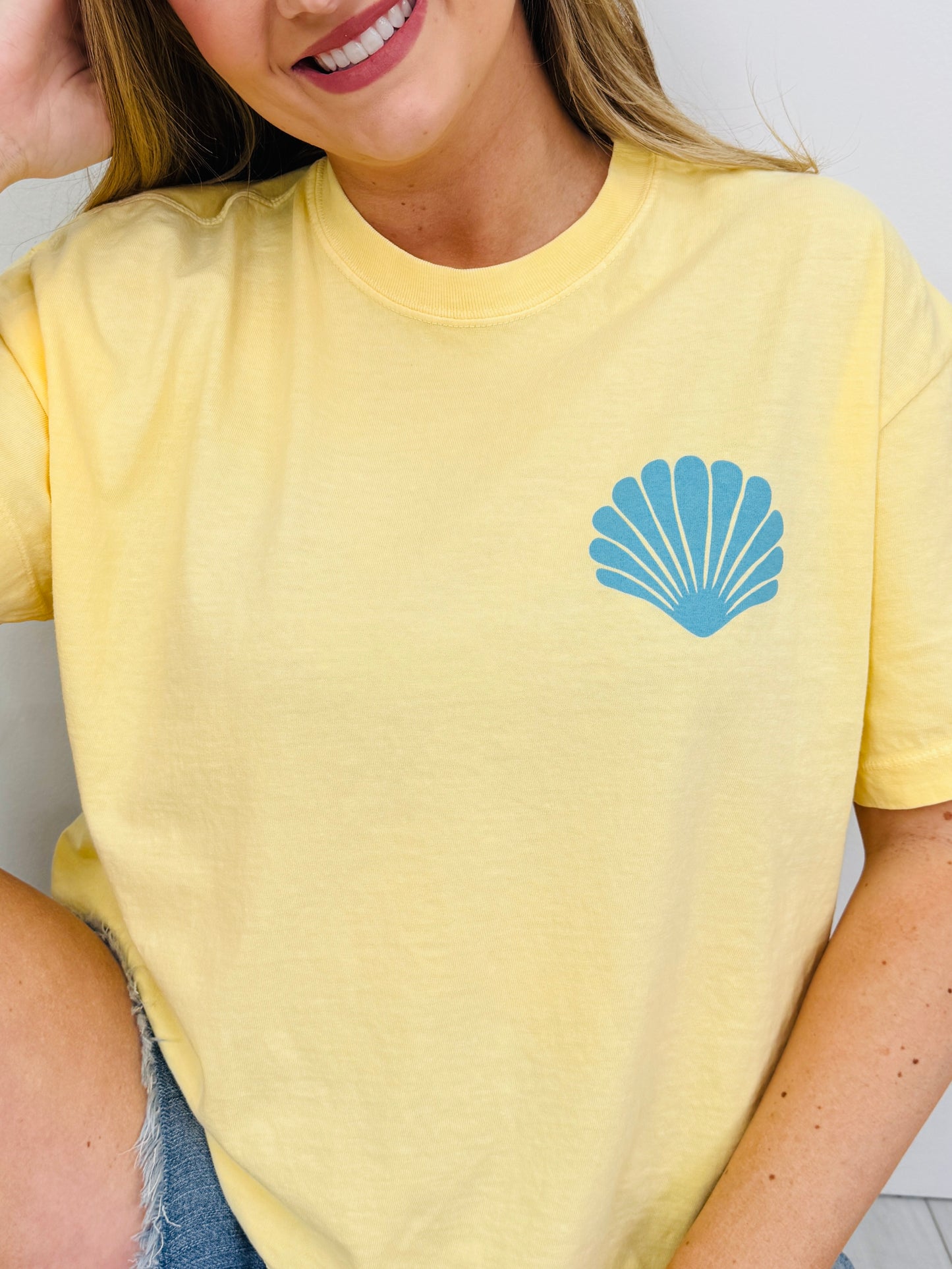 Beach More Worry Less Boxy Graphic Tee