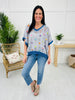 Poppy Paradise Top In Light Blue/Ultramarine