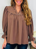 Saddle Creek Top In Chocolate