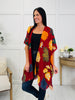 Enchanted Garden Kimono In Red