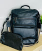 Black Backpack Purse Set