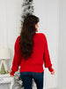 All Is Merry Sweater In Burgundy